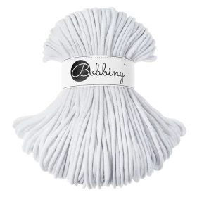 Bobbiny فاخر مكرمية Cord خيط, White, 5 ملم