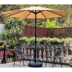 مظلة خارجية مقاومة للرياح مع قاعدة – 270 × 198 × 245 سم