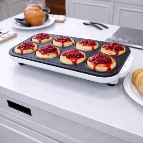 صانعة بانكيك كهربائية من Sumo بصفائح غير لاصقة 1350 واط-8 قطع