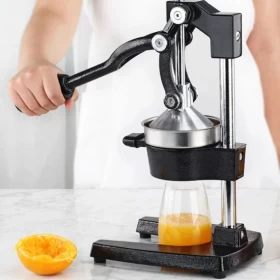 Manual Hand Press Fruit Juicer Metal Juice Squeezer