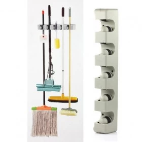 ABS Plastic Wall Mounted Stick Handle Mop And Broom Holder