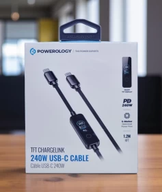 كابل باورولوجي TFT ChargeLink 240W USB-C