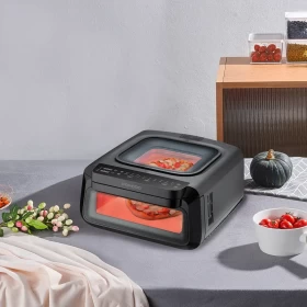 جهاز Porodo Lifestyle Crisp Cook 3 في 1 – قلاية هوائية، فرن، صانعة بيتزا