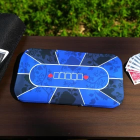 حصيرة ألعاب ورقية مطاطية مانعة للانزلاق مع حقيبة حمل -55x120cm