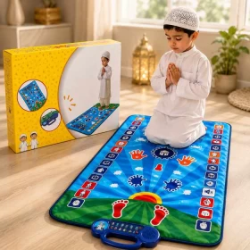 Educational Interactive Prayer Mat with Step Guide for Kids-Battery