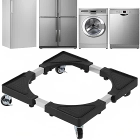 Movable Appliance Stand for Washing Machine & Refrigerator