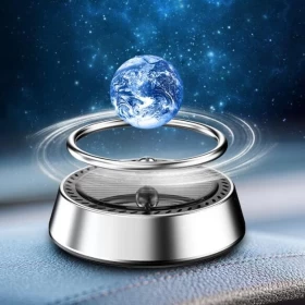 معطر هواء للسيارة يعمل بالطاقة الشمسية قابل للدوران مع زيت عطري