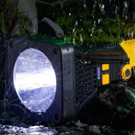 Rechargeable Iron Flashlight – 10m Cord – Model W5188-1 – Heavy Duty Emergency Light