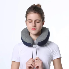 وسادة سفر من الإسفنج  دعم مثالي للرقبة أثناء الطيران