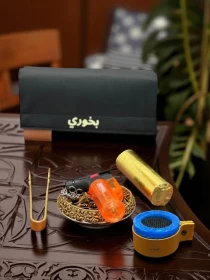 طقم بخور متكامل مع مبخرة وفحم ولاعة وأدوات