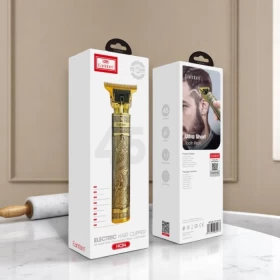 ماكينة حلاقة احترافية لاسلكية بشفرة T لحلاقة وتشذيب الشعر قابلة للشحن