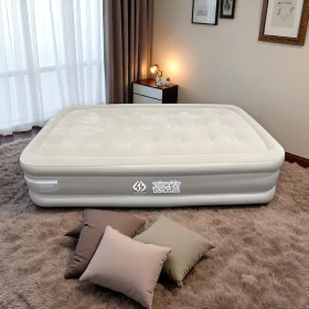 Auto Inflatable Double Air Bed Built -150x200x40cm