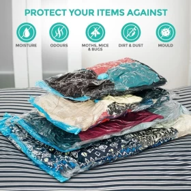 أكياس تخزين مفرغة من الهواء للملابس-50 × 70 سم