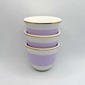 Luxury Arabic Coffee Cup Set – 12 Pieces of High-Quality Porcelain with Elegant Design
