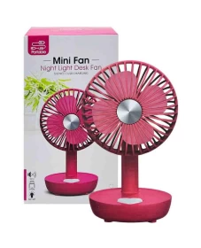 Mini Night Light Desk Fan – Compact & Quiet Cooling with Soft Light