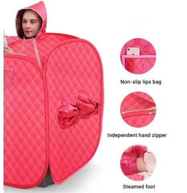 خيمة ساونا منزلية قابلة للطي مع جهاز بخار  - 1000 واط